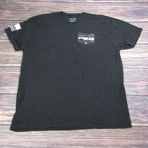 Howitzer NEW Mens 2XL Charcoal Gray Black Graphic T Shirt Military USA